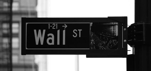 Wall street street sign.